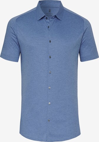 DESOTO Slim fit Business Shirt in Blue: front