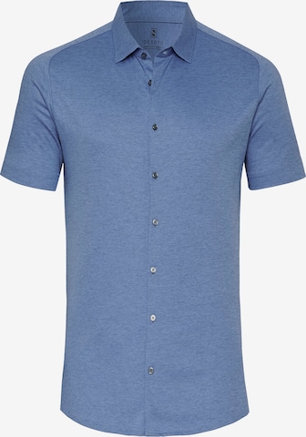 Chemise business DESOTO en bleu : devant