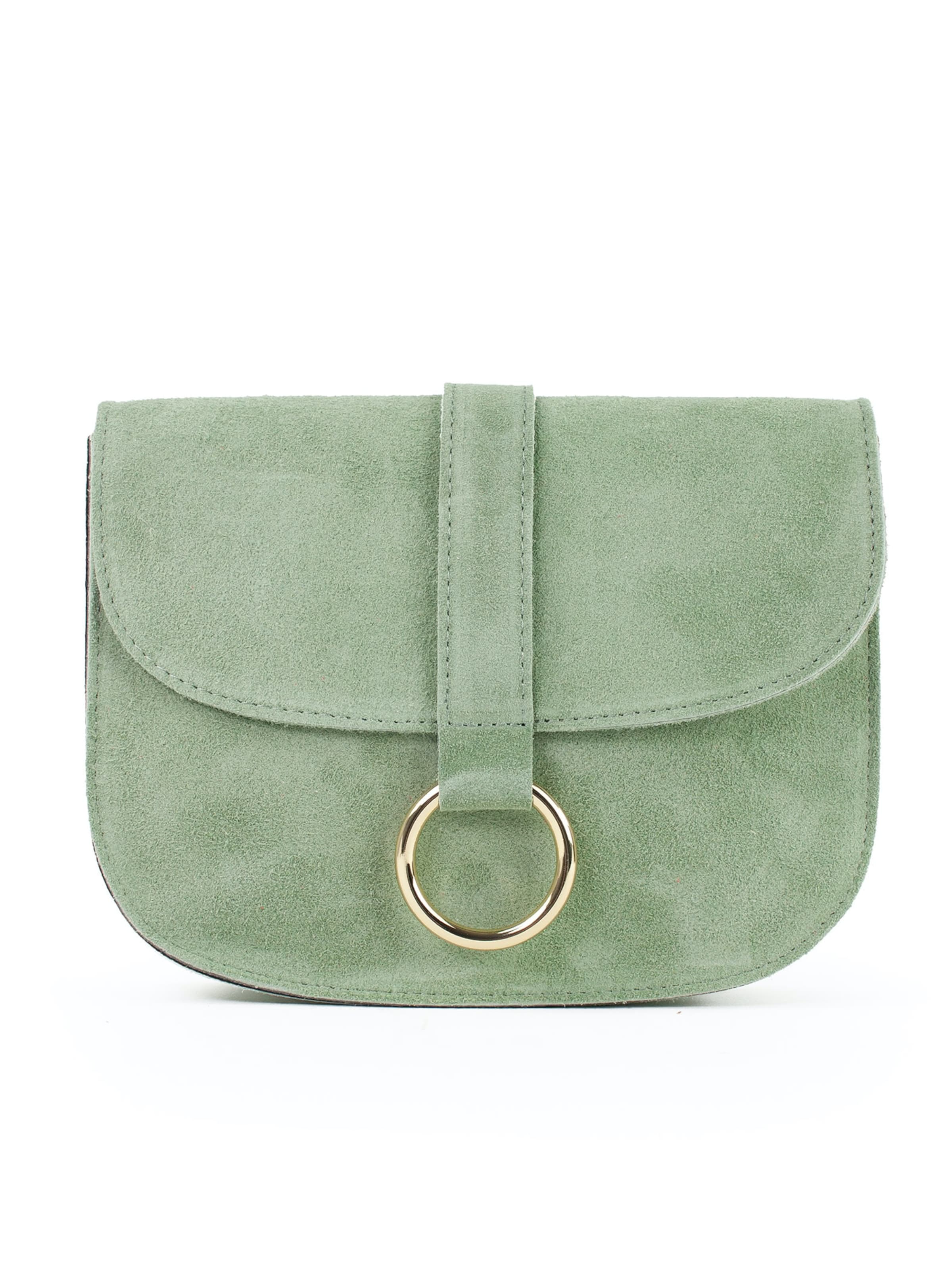 Borsa a mano 'HANNA' di lePelou in verde: frontale