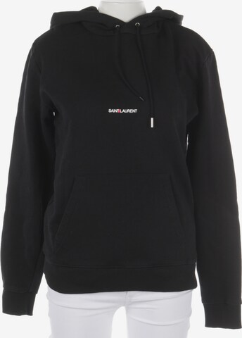 Saint Laurent Sweatshirt & Zip-Up Hoodie in M in Black: front