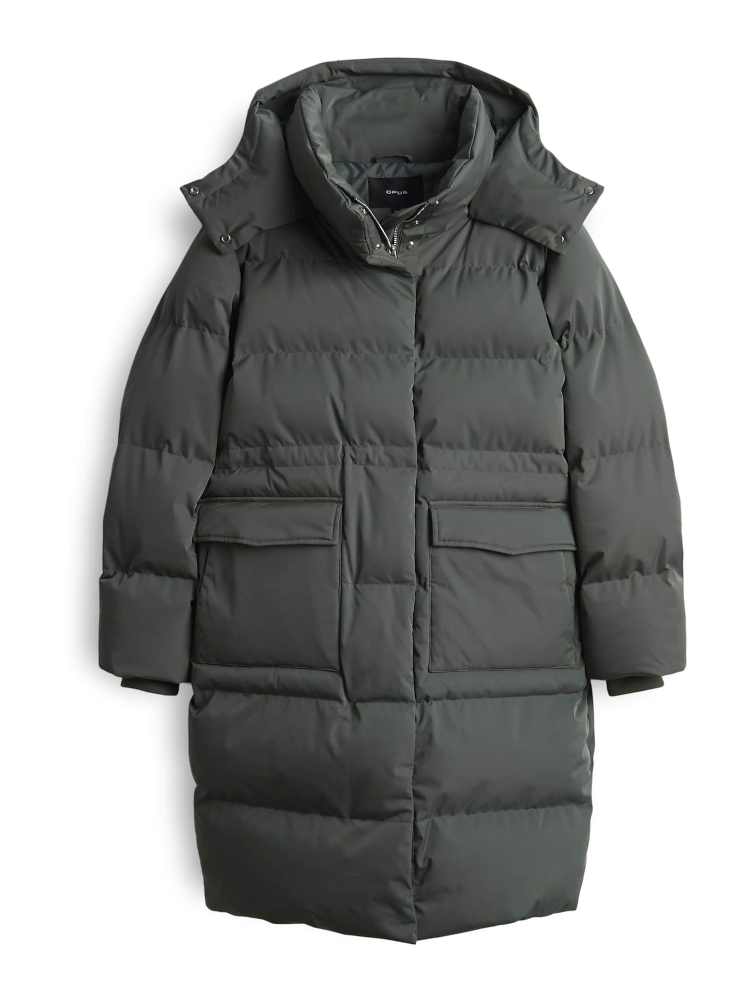 OPUS - Sobretudo de inverno 'Hallusi' em verde: frente