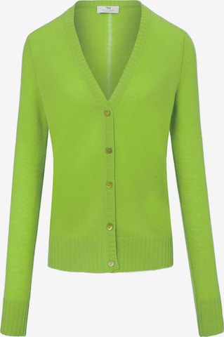 Peter Hahn Knit Cardigan in Green: front
