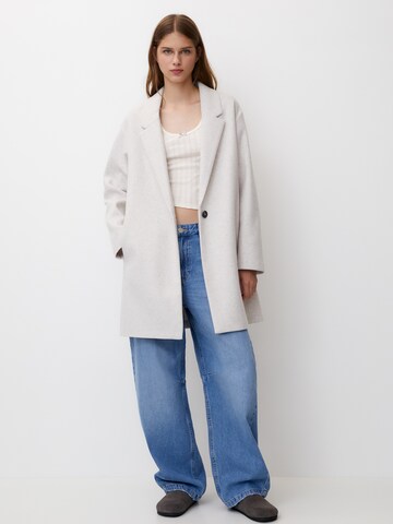 Pull&Bear Between-Seasons Coat in Beige: front