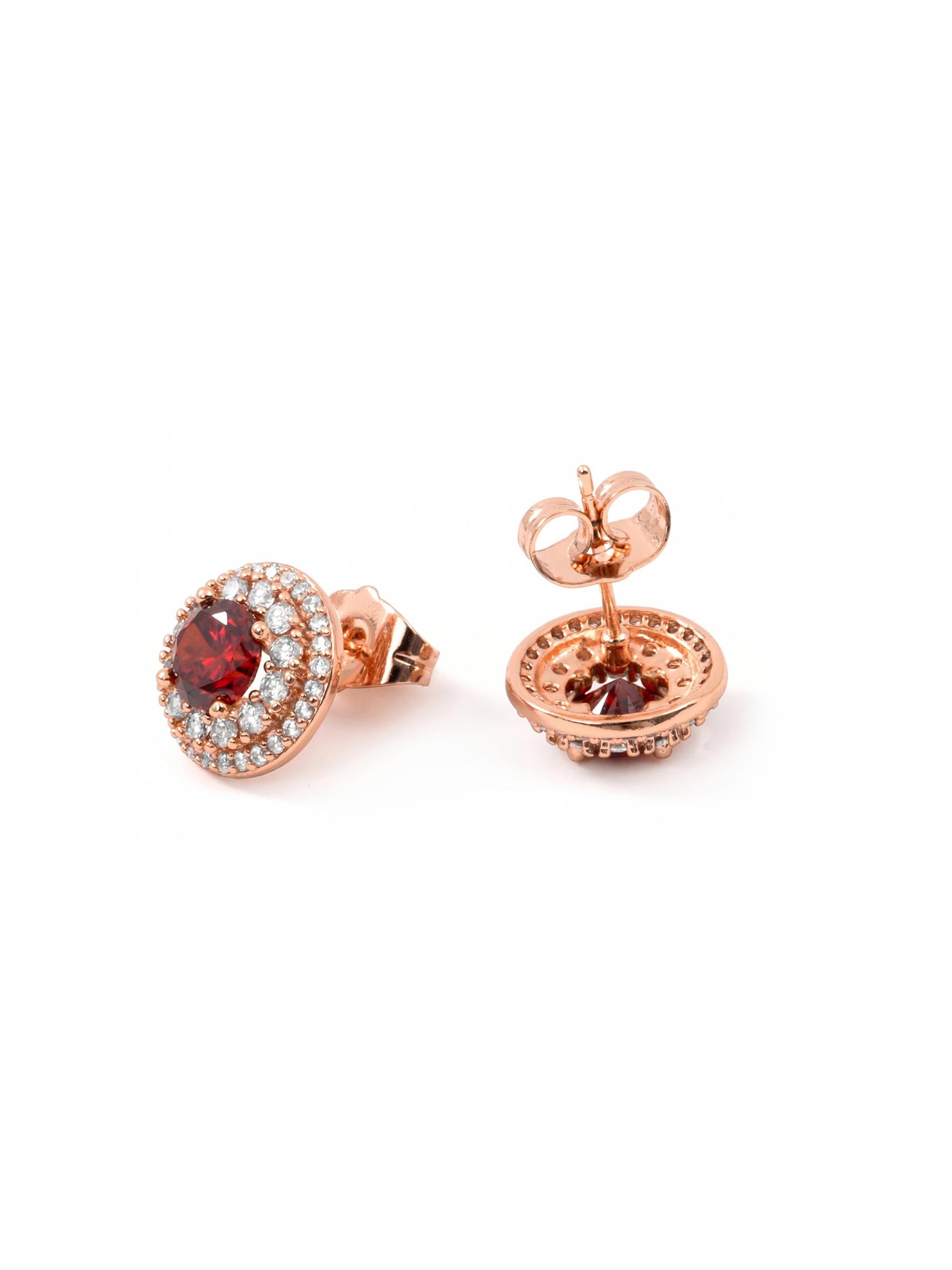 Luxenter Earrings 'Riash' in Red
