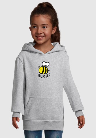 Merchcode Sweatshirt 'Bee Yourself' in Grijs: voorkant