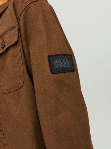 Jack & Jones Junior Regular fit Overhemd 'Ben' in Bruin