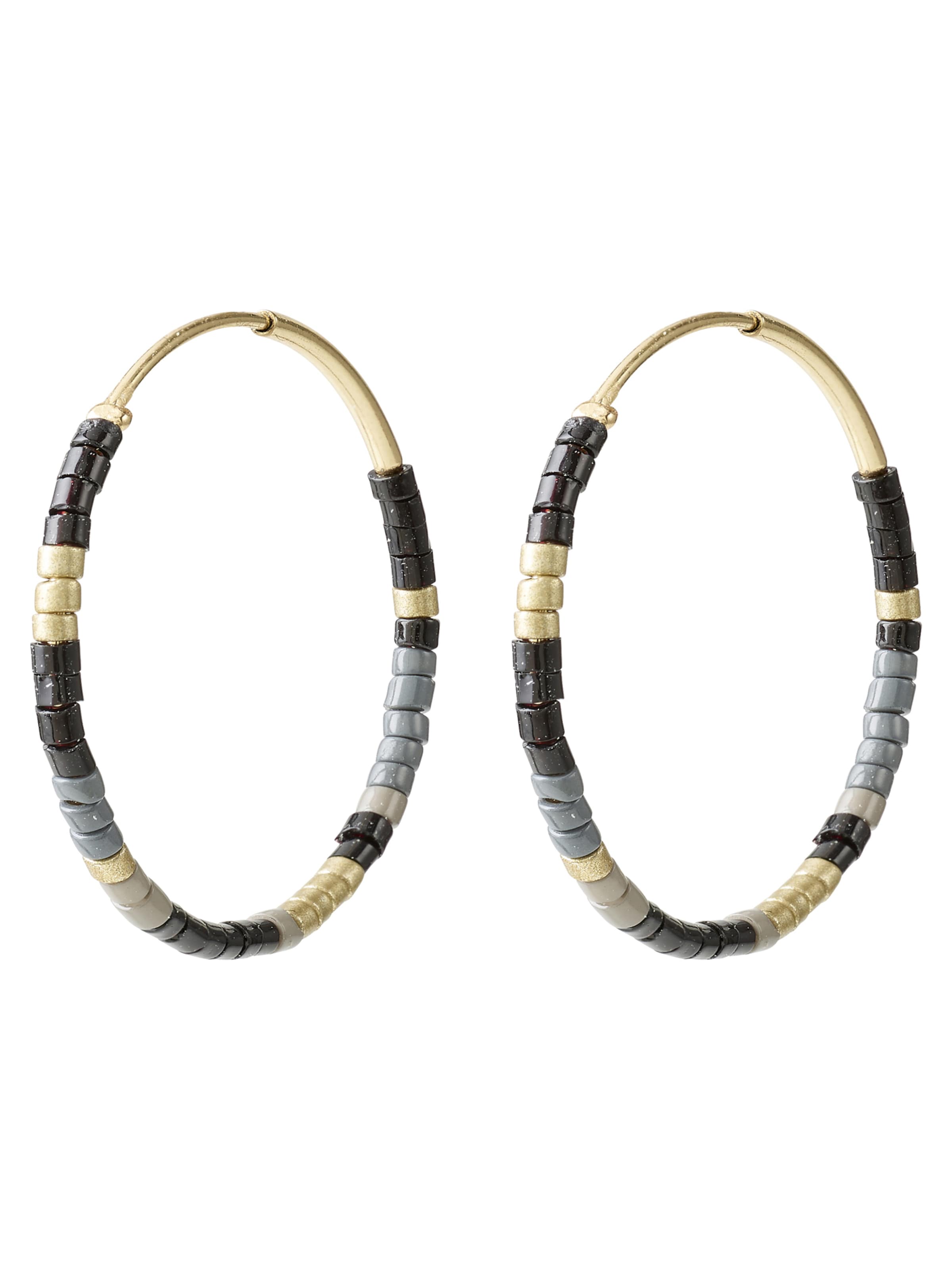 Pilgrim Náušnice 'Alison' - zlatá / sivá / čierna, Produkt