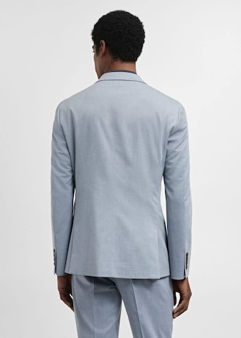 MANGO MAN Slim fit Suit Jacket 'Paris' in Blue