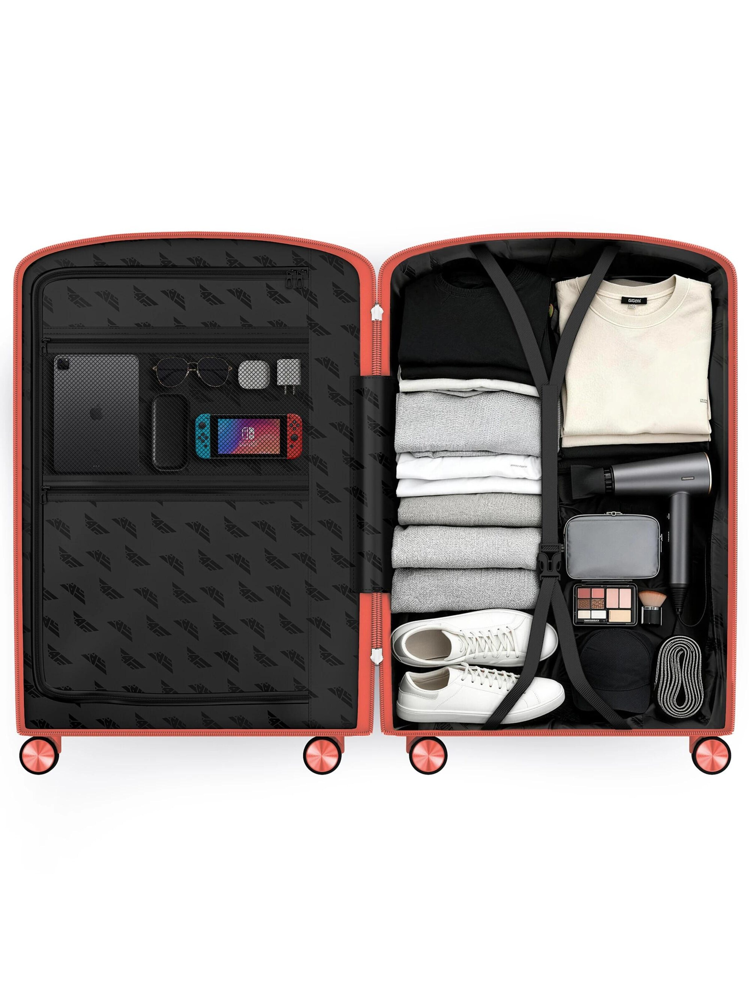4FLY Suitcase Set 'Pixel' in Orange