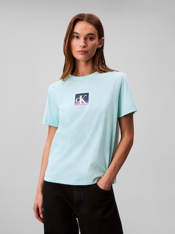 Calvin Klein Jeans Póló 'CLASSIC' - zöld: elől