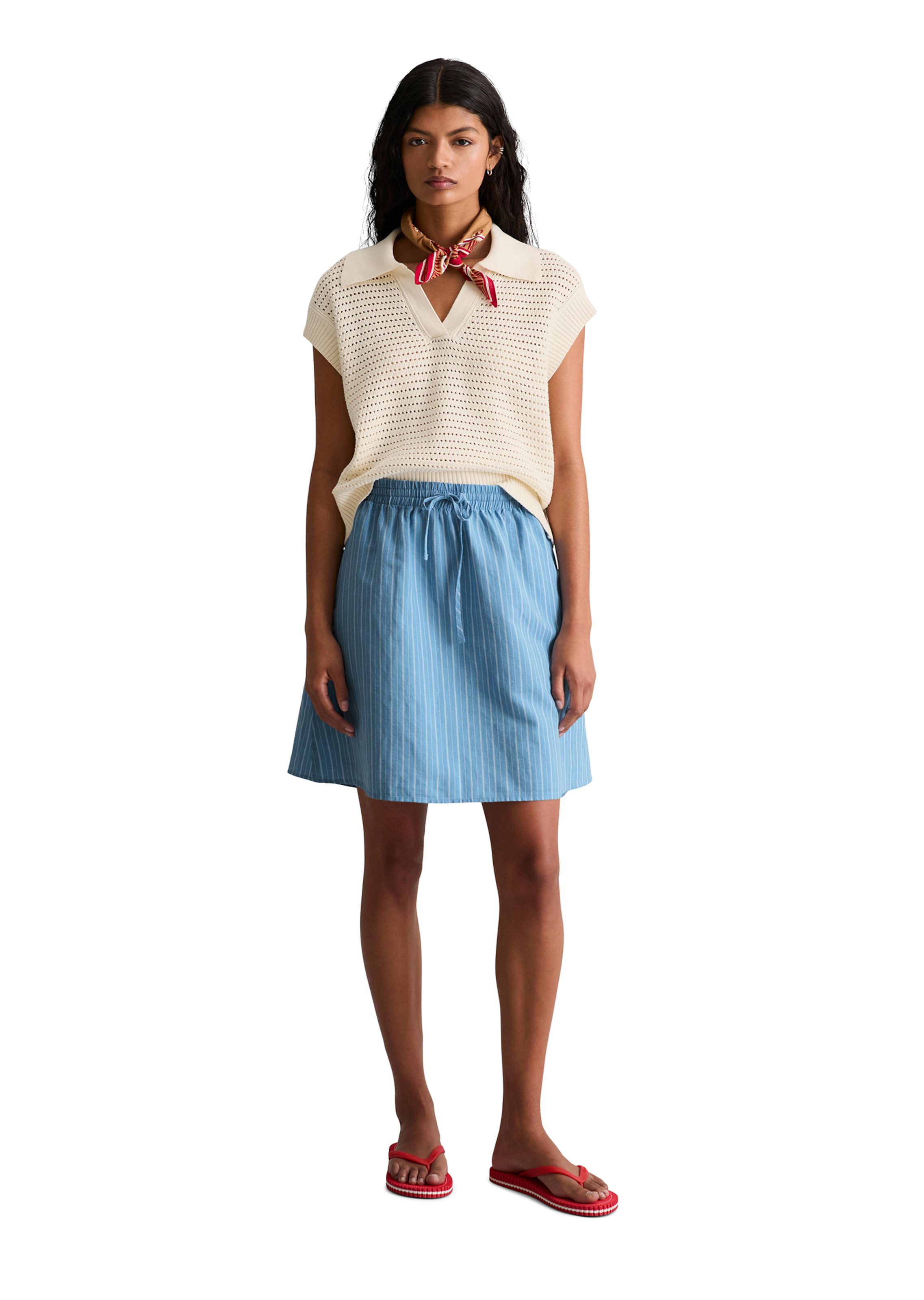 Marc O'Polo DENIM Rock in Blau: Vorderseite