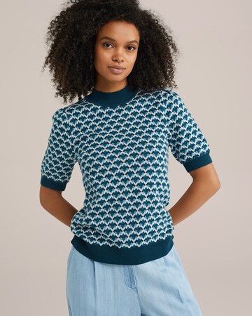 Pull-over WE Fashion en bleu : devant
