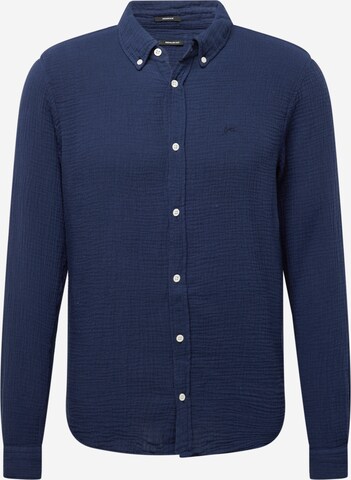 DENHAM Regular fit Button Up Shirt 'RICH' in Blue: front