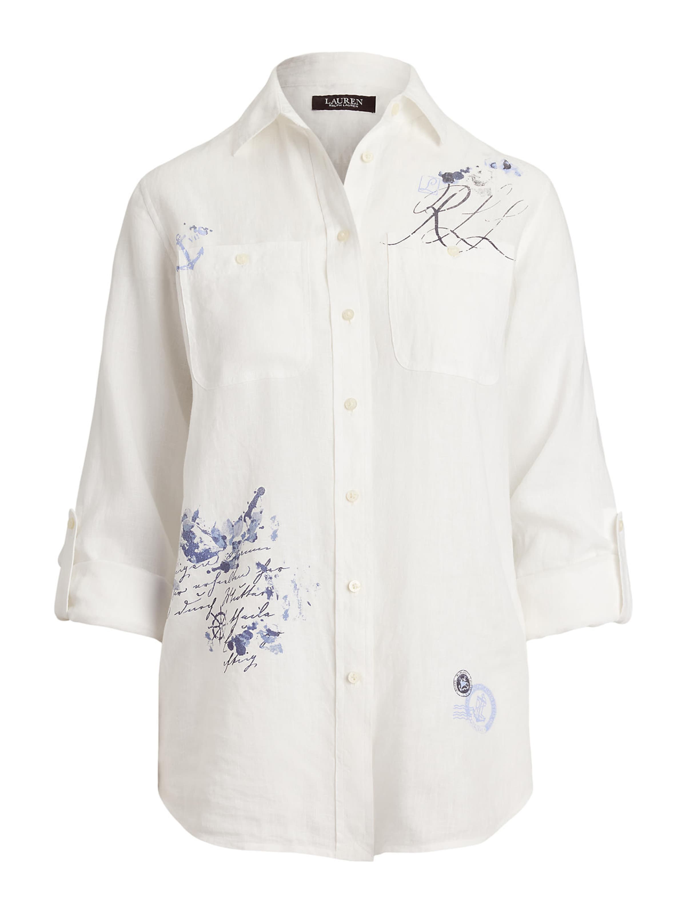 Lauren Ralph Lauren Blus i vit: framsida