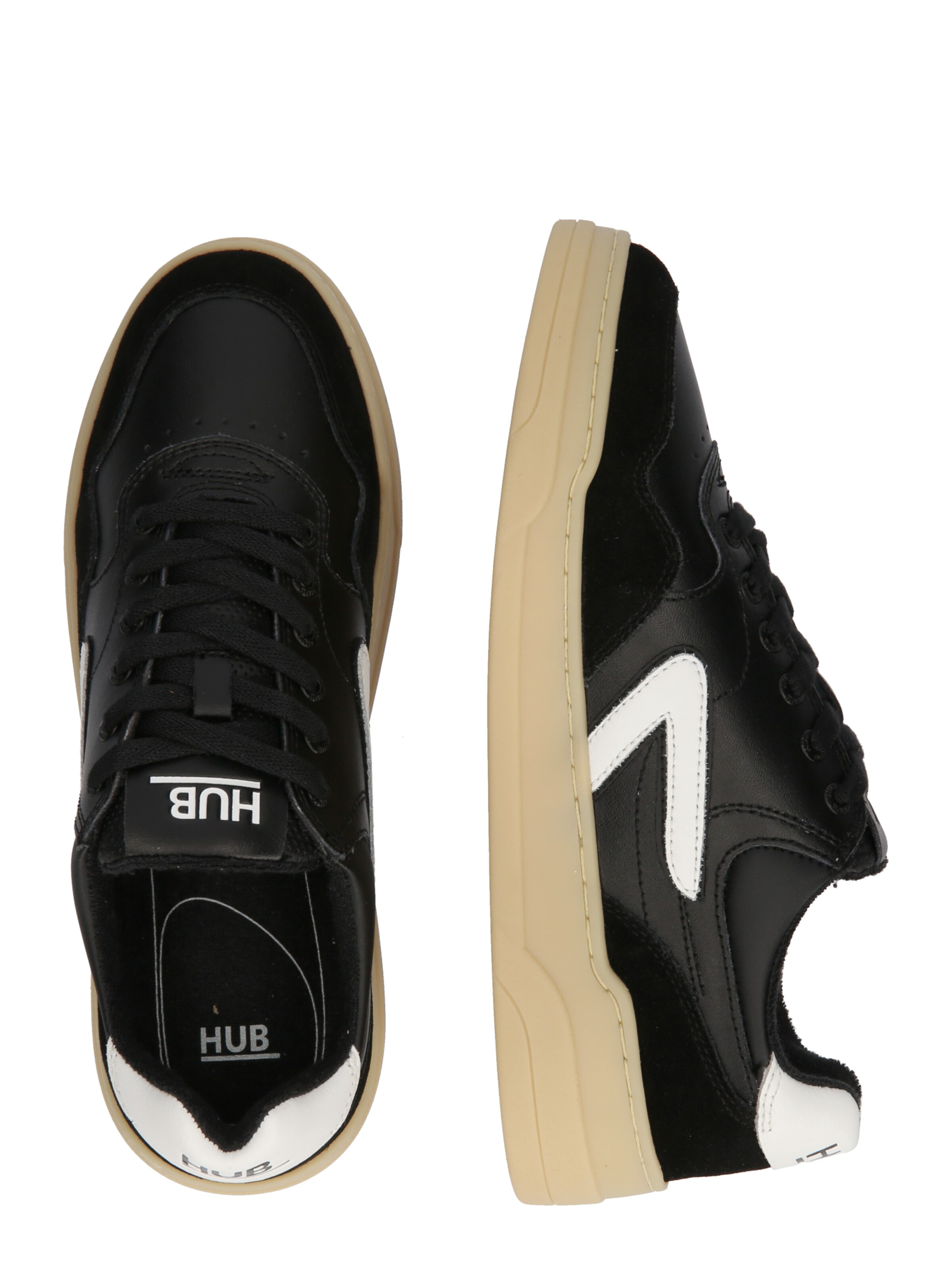 HUB Σνίκερ χαμηλό 'Court' σε μαύρο
