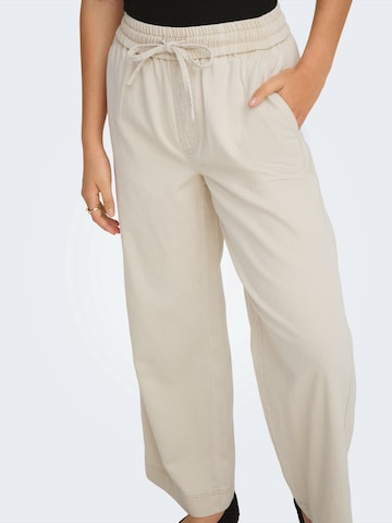 ONLY Wide leg Broek 'ONLMAISA' in Beige