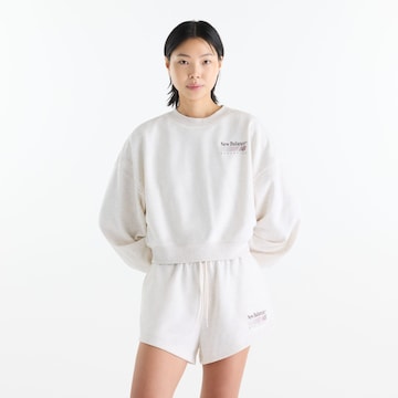 new balance - Sudadera 'Trackside' en blanco: frente