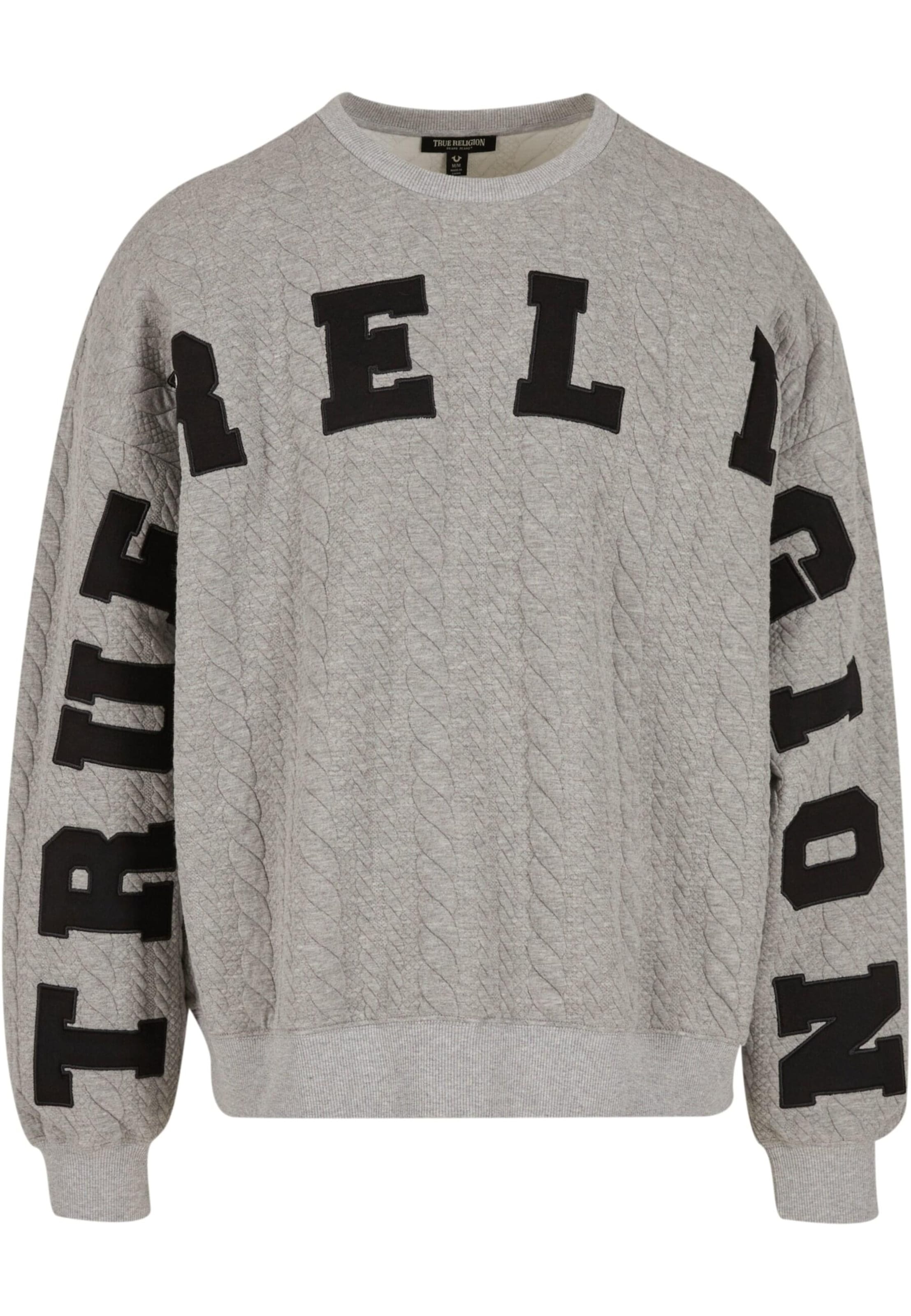 True Religion Mikina – šedá: přední strana