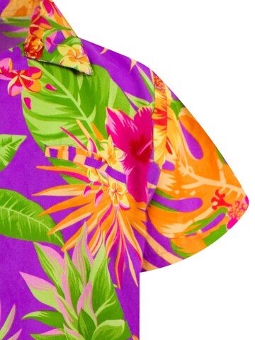 King Kameha Shirt 'Pineapple' in Purple
