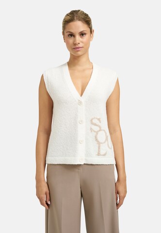 Smith&Soul Knitted Vest in White: front