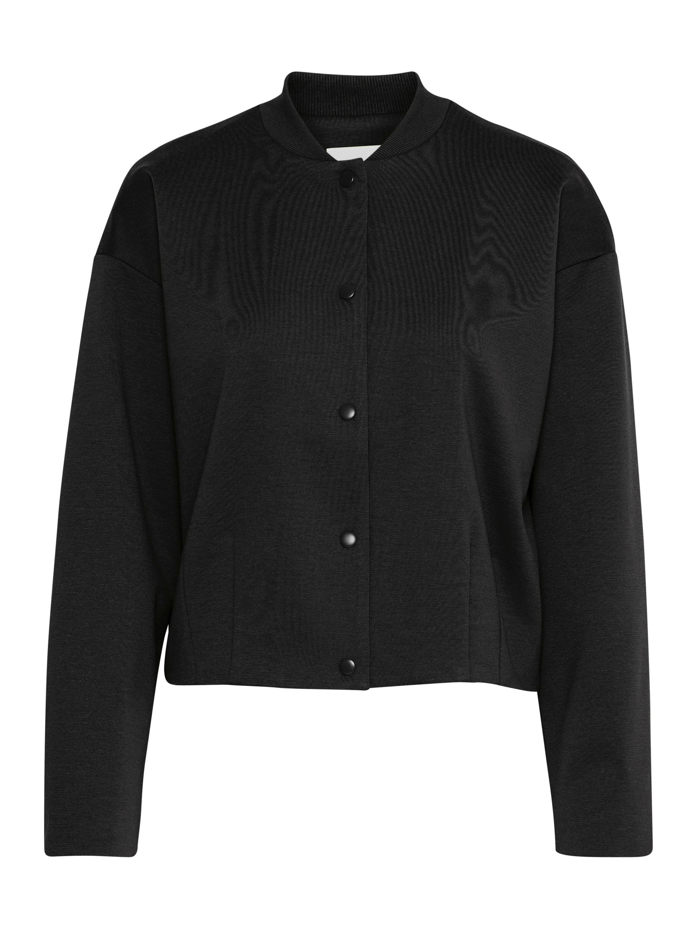 Veste mi-saison 'Kate' ICHI en noir : devant