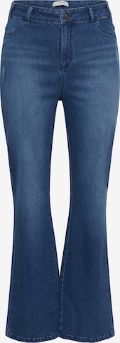 KAFFE CURVE Flared Jeans 'KClaurina' in Blue: front