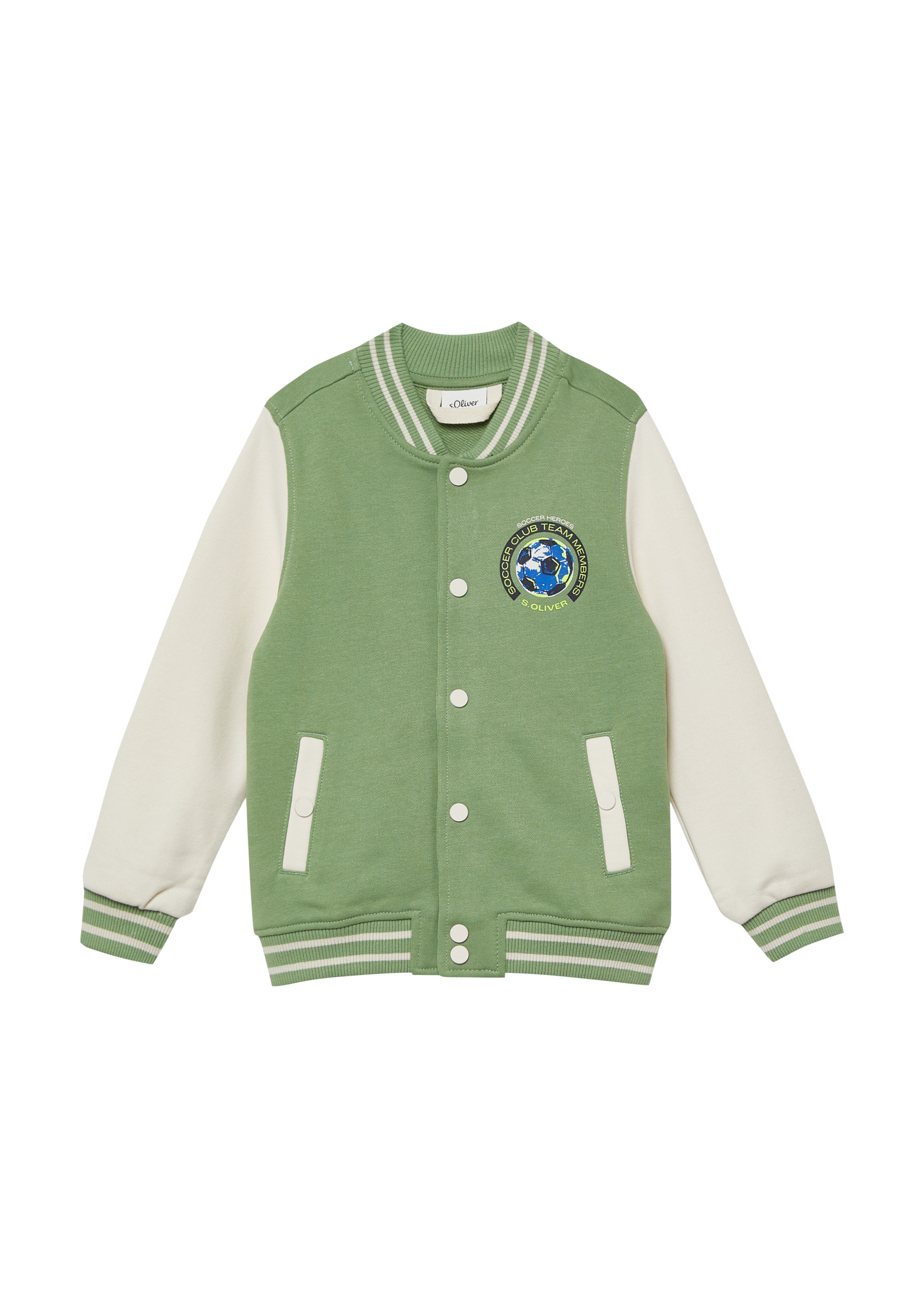 Veste de survêtement s.Oliver en vert : devant