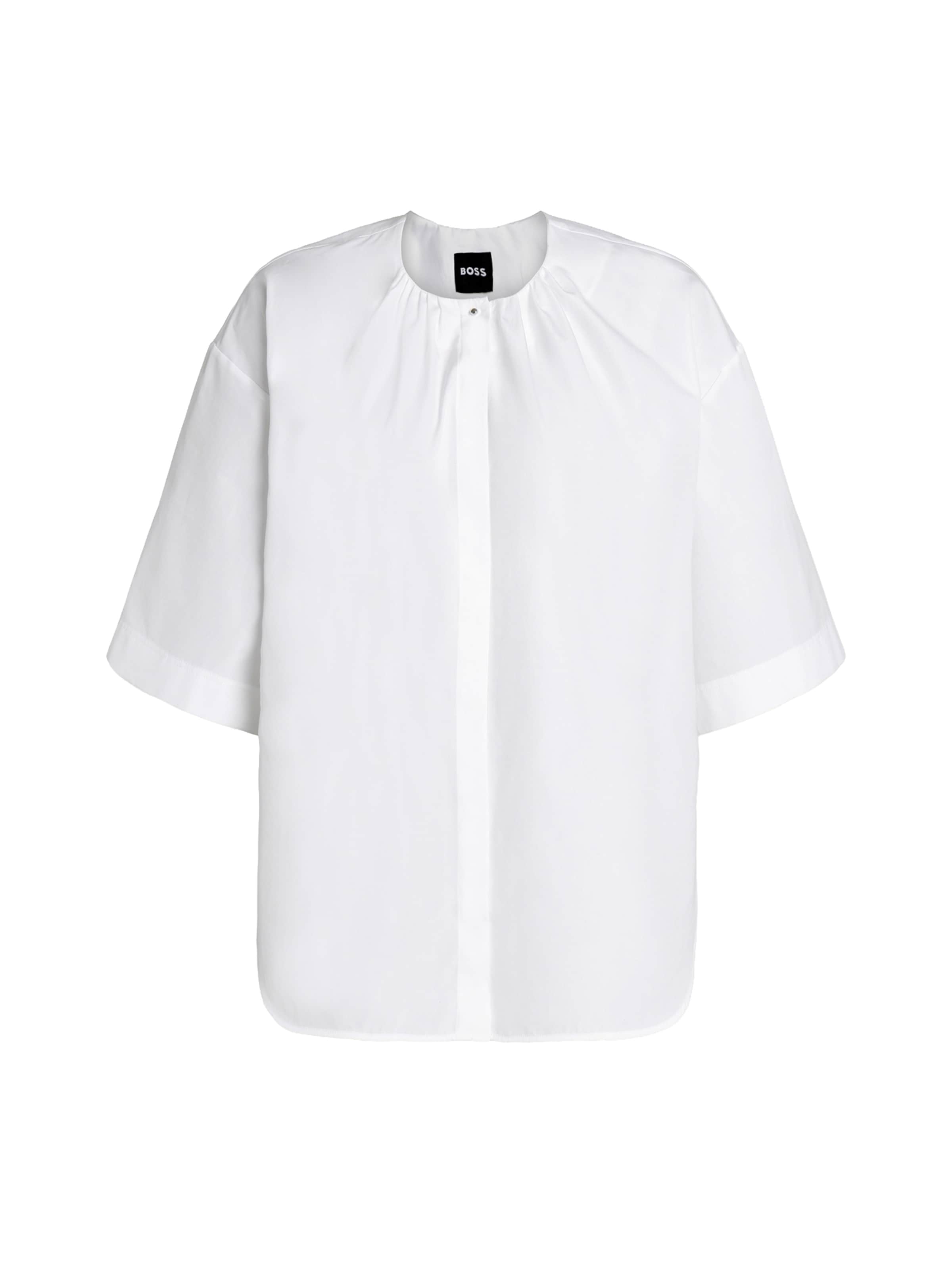 BOSS - Blusa 'Banorena' em branco: frente