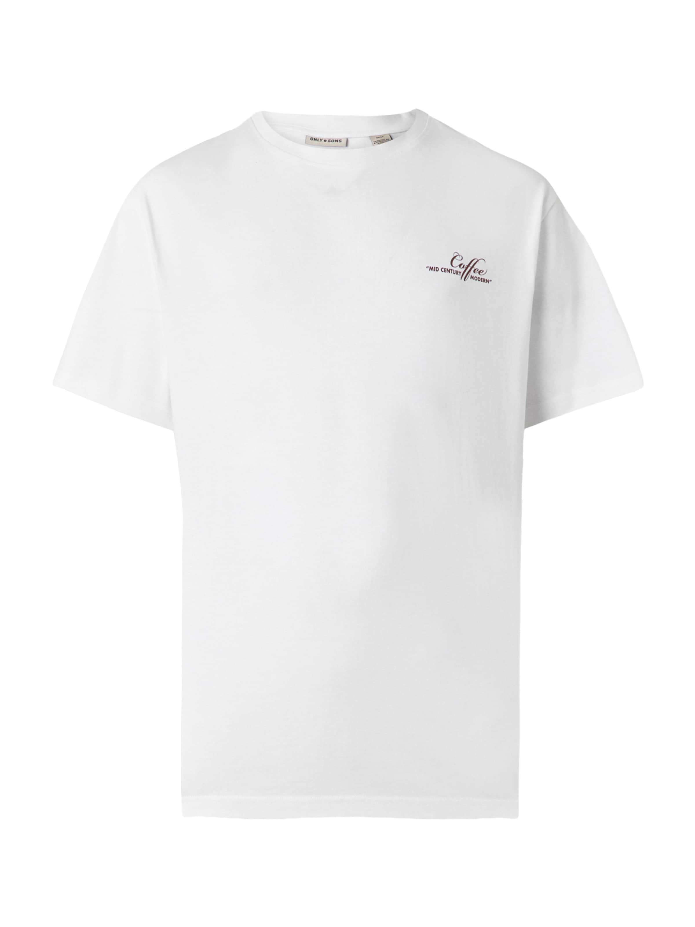 T-Shirt 'ONSFRED' Only & Sons en blanc : devant