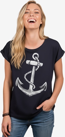 MAKAYA Shirt 'Anker' in Blue: front