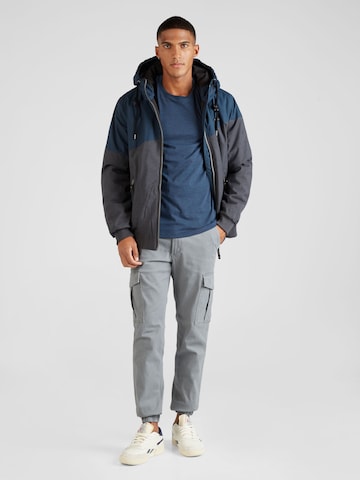 JACK & JONES Slimfit Cargobukser 'JJMarco Joe' i grå