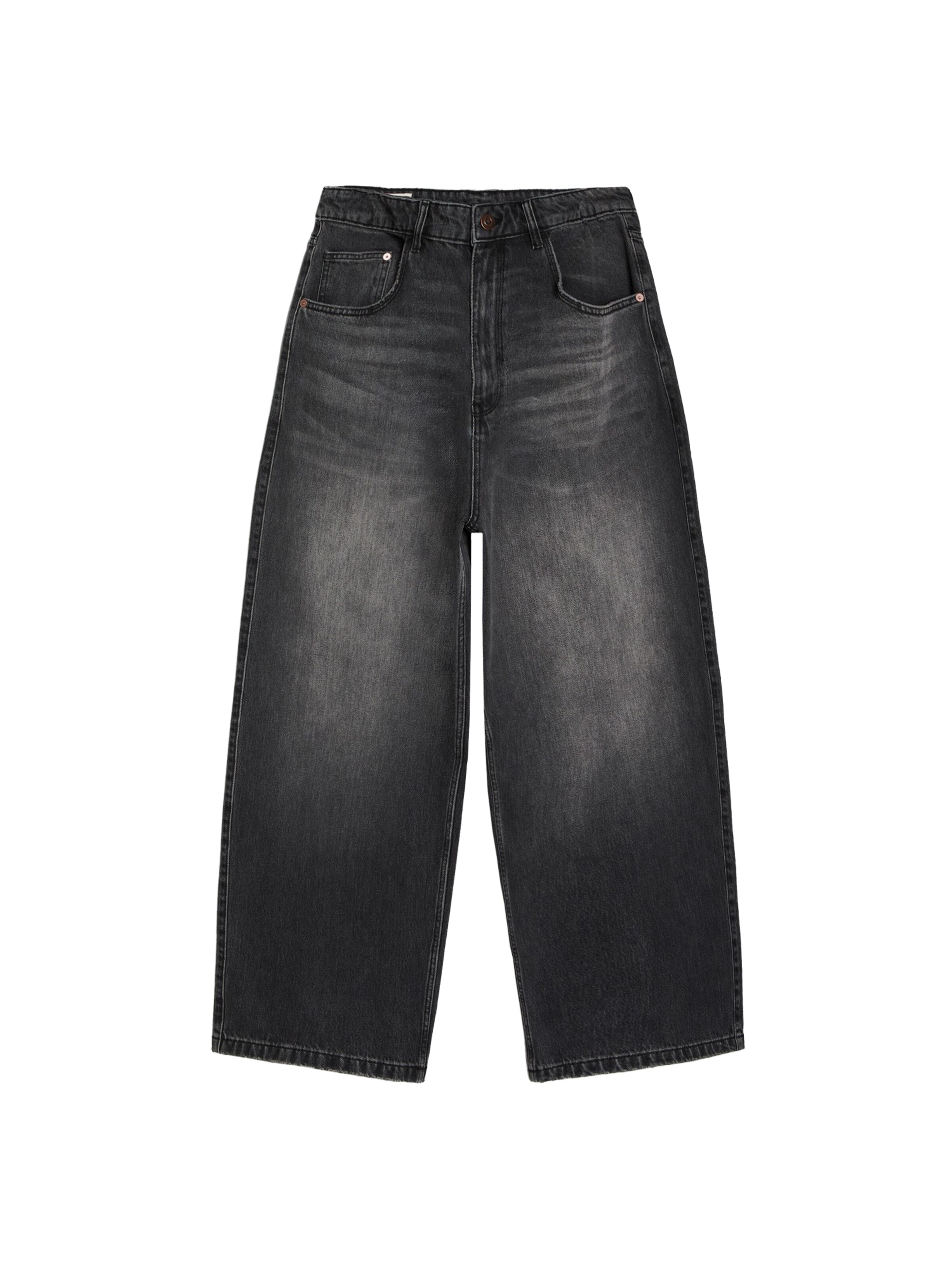 Bershka Baggy Jeans i sort: forside