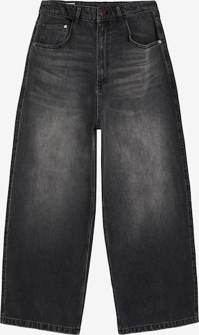 Bershka Baggy Дънки в черно: отпред