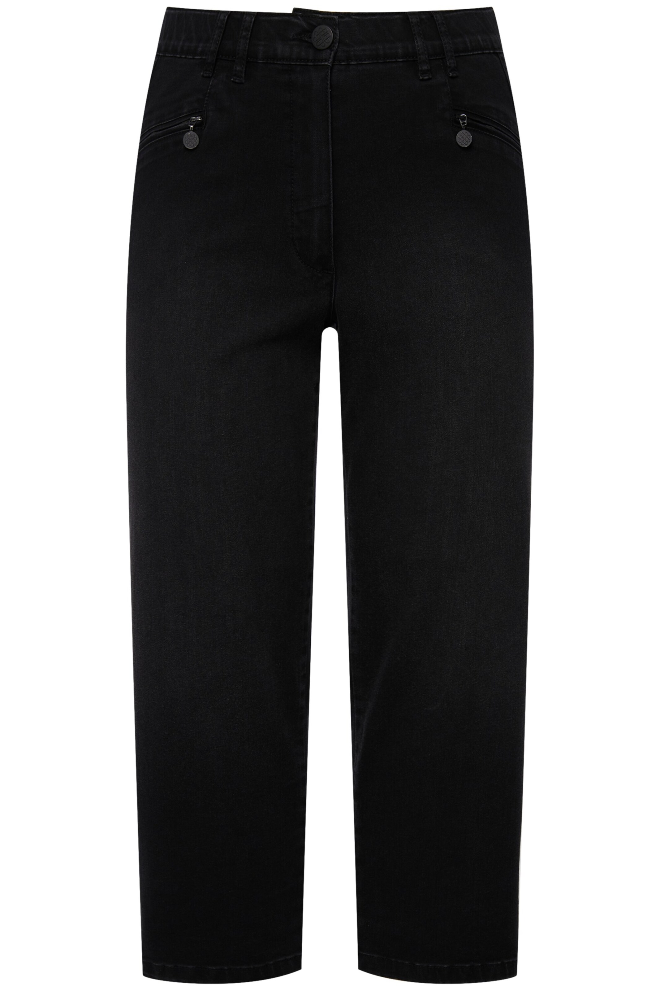 Ulla Popken Jeans in Black: front