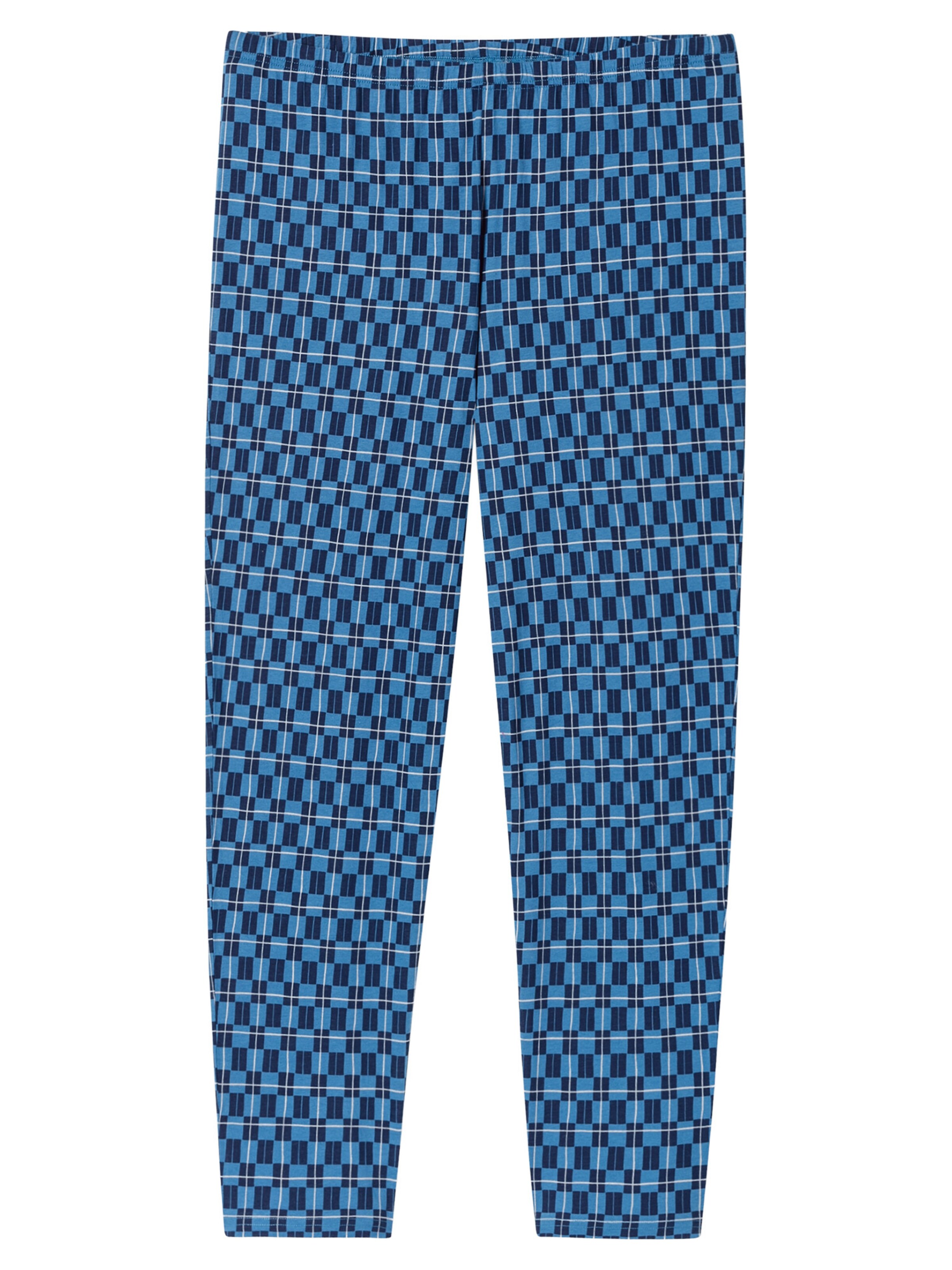 SCHIESSER Pyjama 'Casual Essentials' in Blau