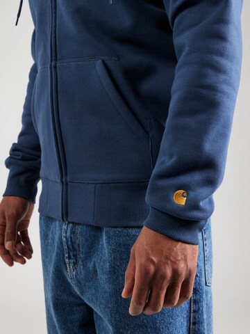 Carhartt WIP Tepláková bunda 'Chase' - Modrá