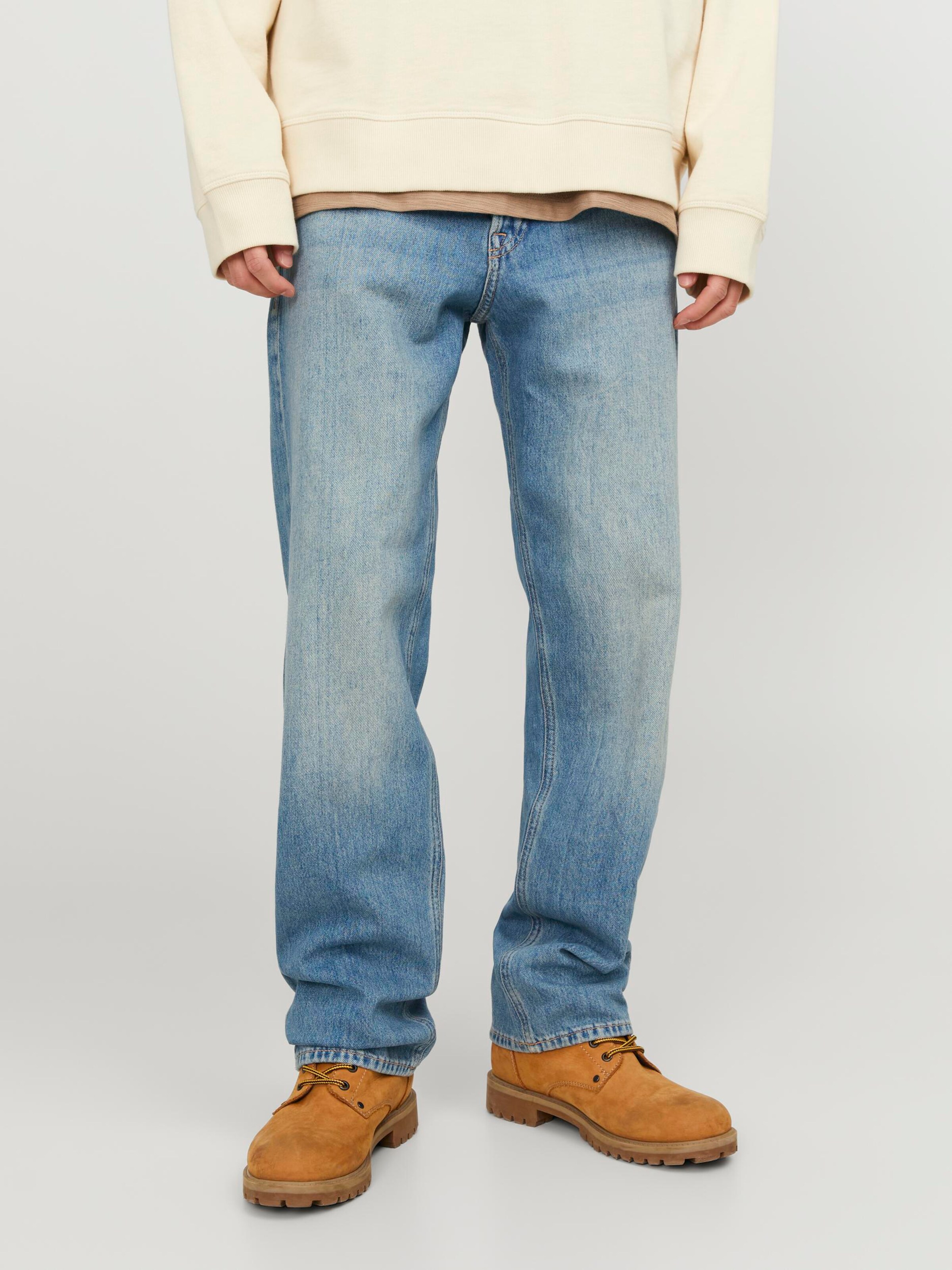 JACK JONES Loose fit Jeans JJIEddie JJOriginal in Blue Denim ABOUT YOU