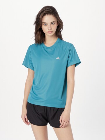 T-shirt fonctionnel 'Run It' ADIDAS PERFORMANCE en bleu : devant