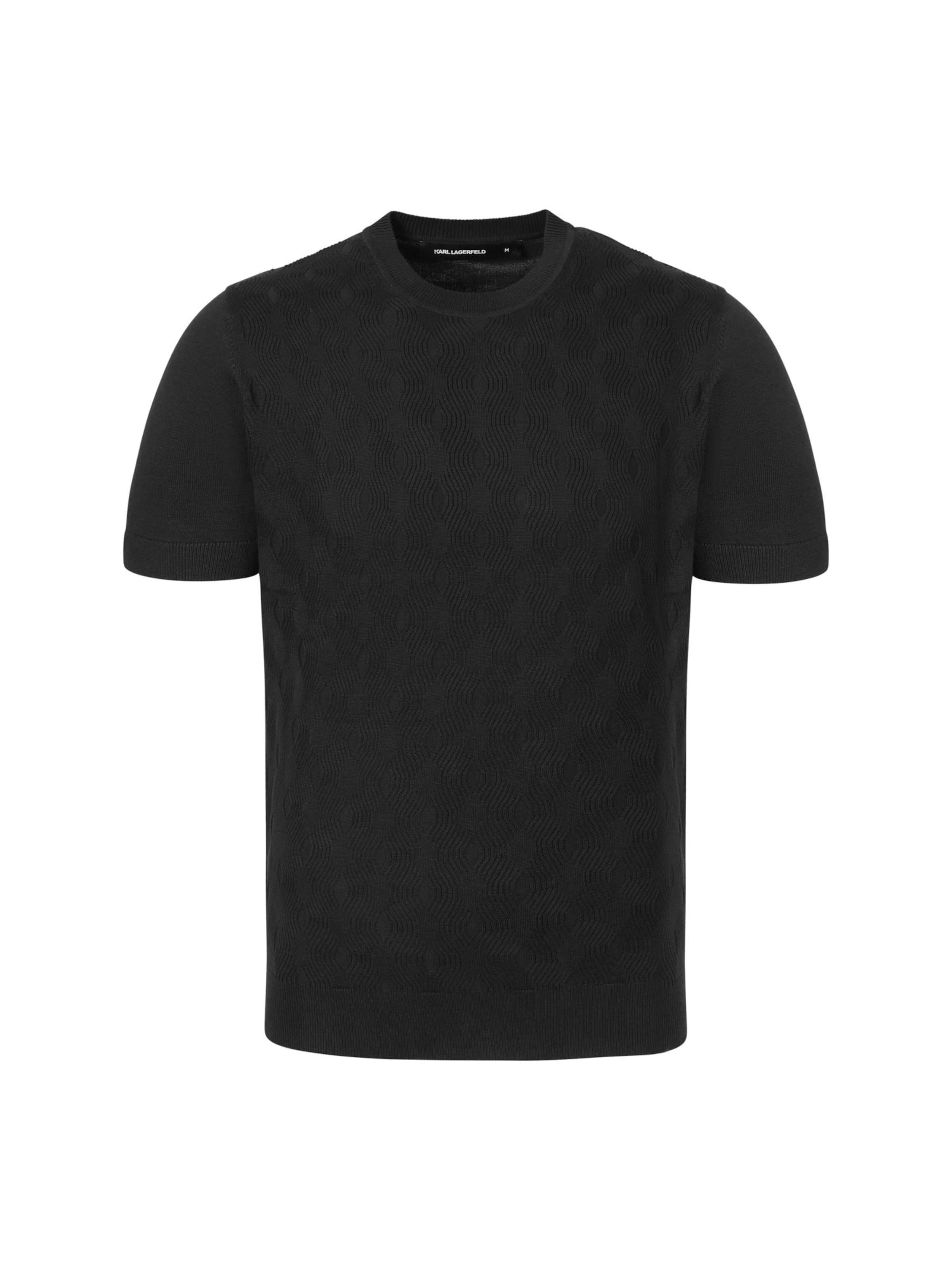 Maglietta ' 655006 ' di Karl Lagerfeld in nero: frontale