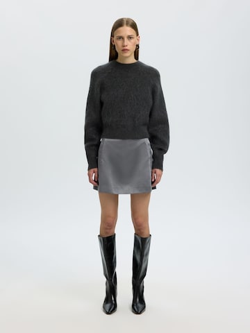 Jupe SELECTED en gris