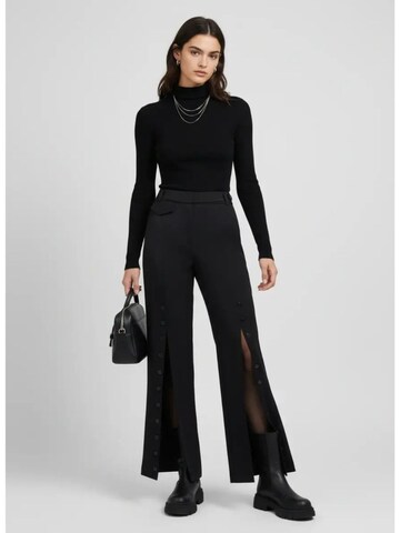 regular Pantaloni 'Hand-Sewn Slit Trousers' di iellele in nero