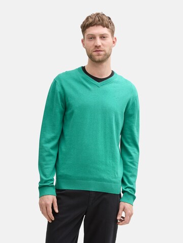 TOM TAILOR Sweater in Green: front