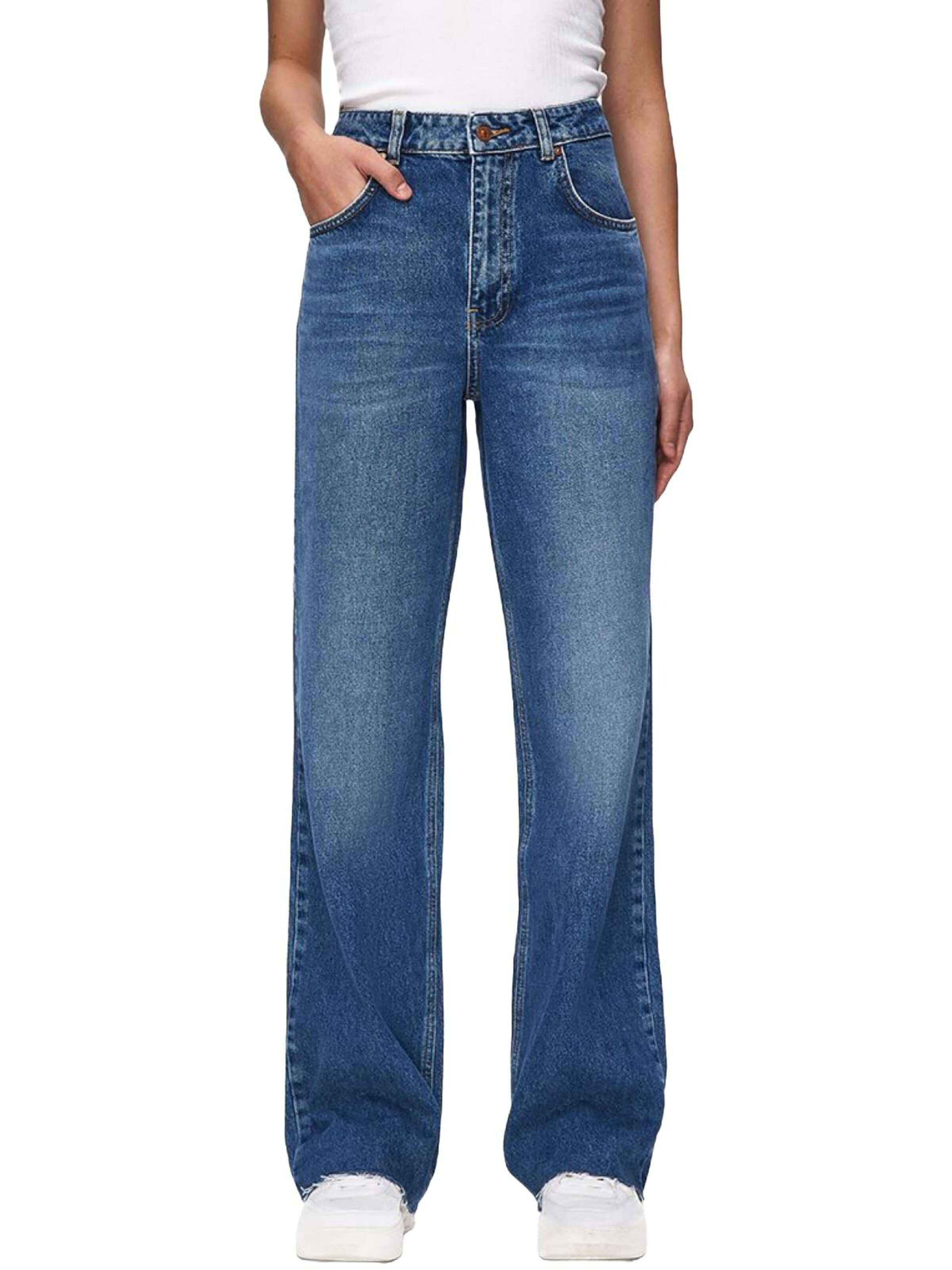 LTB Jeans - Pierna ancha Vaquero 'LTB Jeans Damen Danica L Weites Bein, High Waist Jeanshose' en azul