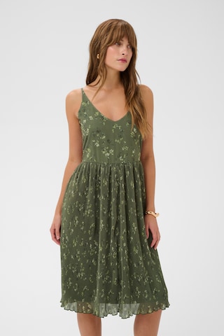 CULTURE - Vestido 'CUTabita' em verde: frente