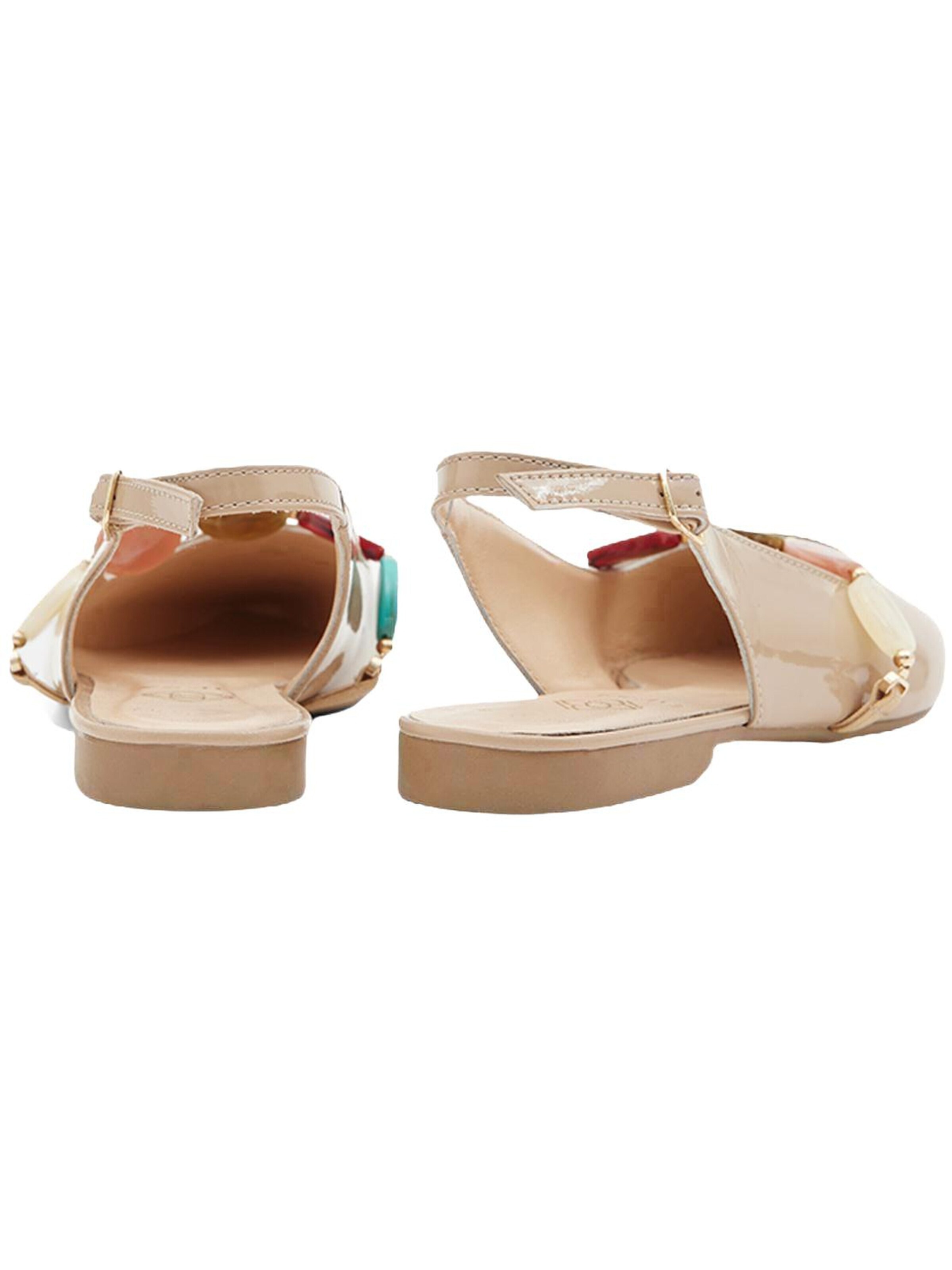Desa - Zapatos destalonado 'Ballerinen' en beige
