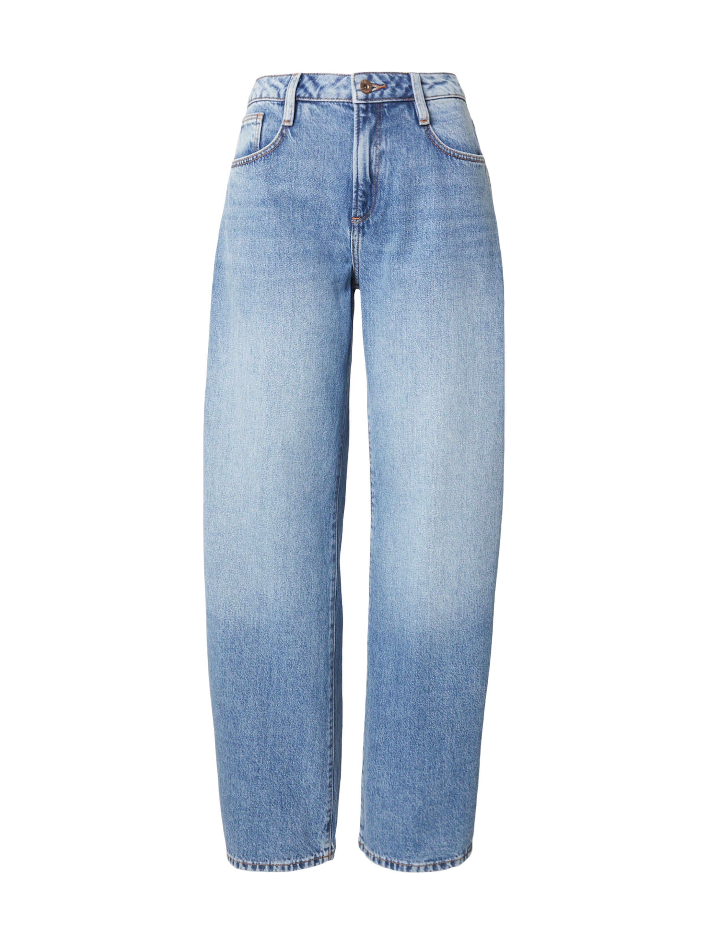 Barrel Jean QS en bleu : devant