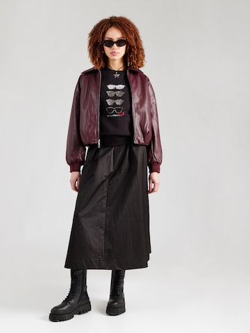 Karl Lagerfeld Sweatshirt 'SUNGLASSES' in Black