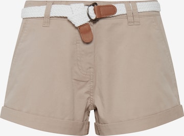 Oxmo Regular Chino 'CHANETT' in Bruin: voorkant