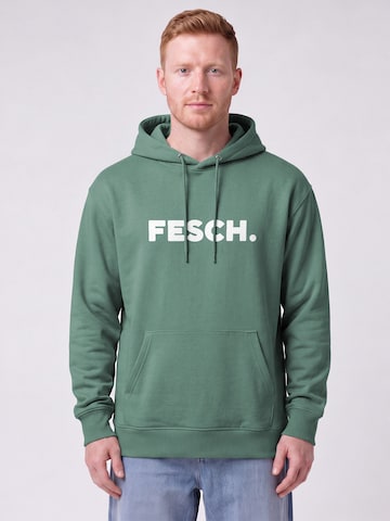 Sweat-shirt 'Fesch' Watapparel en vert : devant