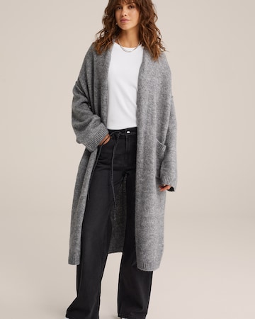 WE FashionKardigan - siva boja: prednji dio